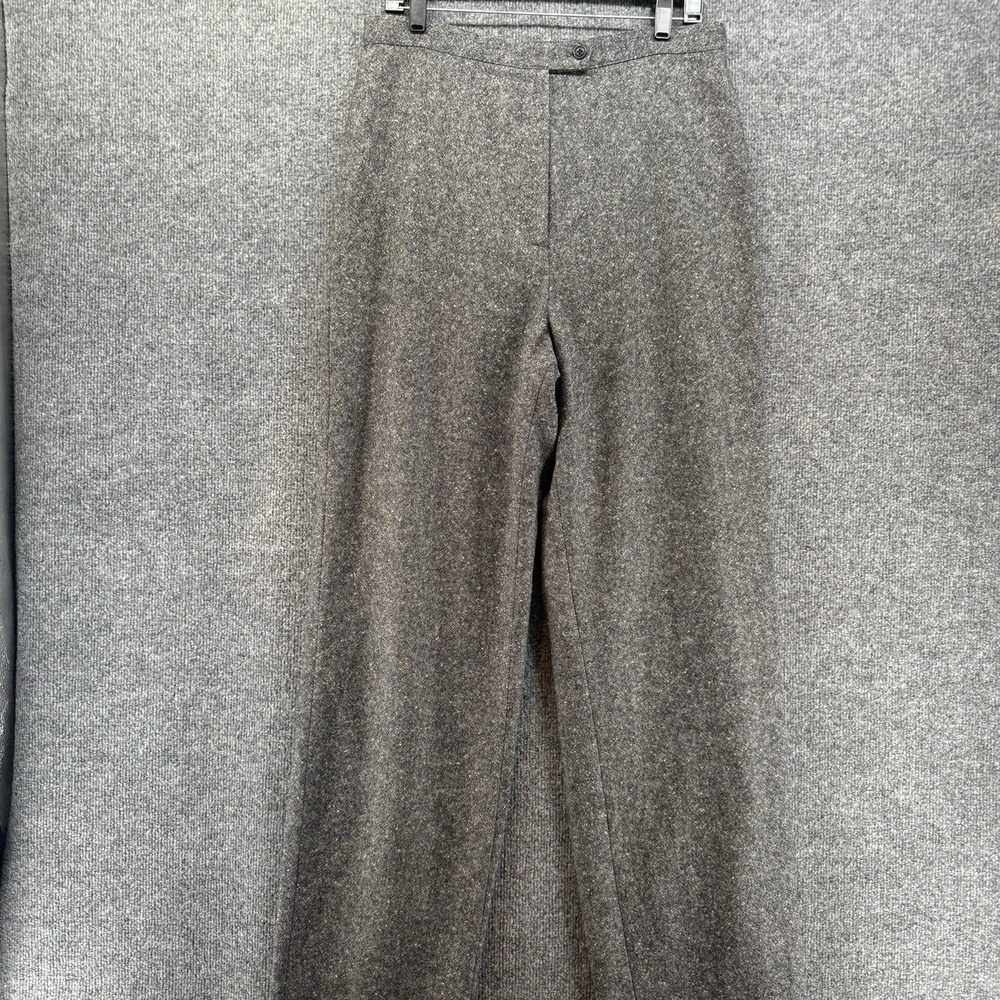 Eddie Bauer Pants Womens 14 Gray Wool Blend Office Quiet Luxury Old Money Preppy